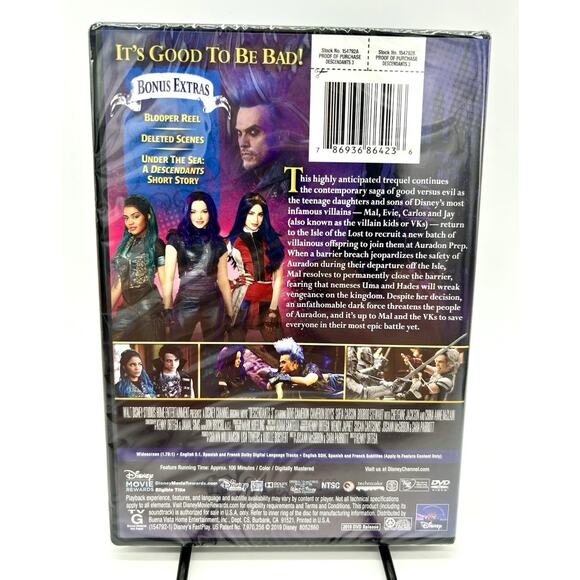 Brand New Descendants 3 DVD 2019 Disney With Cardboard Slip Cover Sealed - Picture 4 of 5
